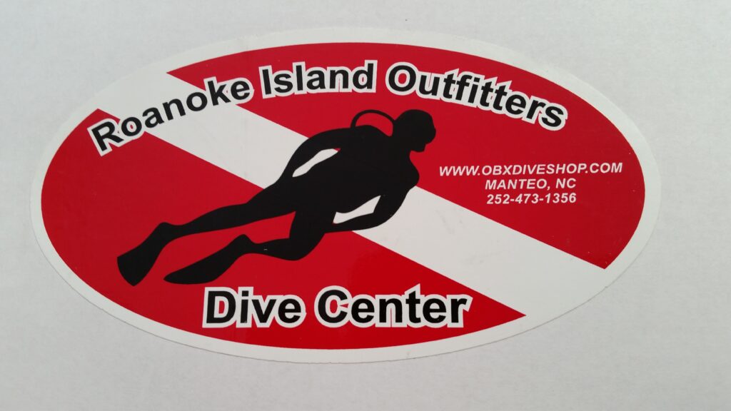 Roanoke Island Dive Shop Sticker