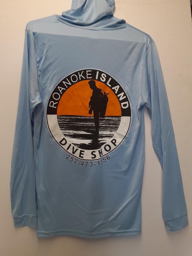 Beach Diver Logo Polyester SPF-50 Hooded Rash Guard
