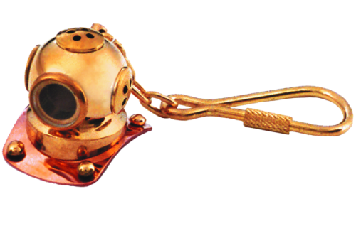 Dive Helmet Key Chain