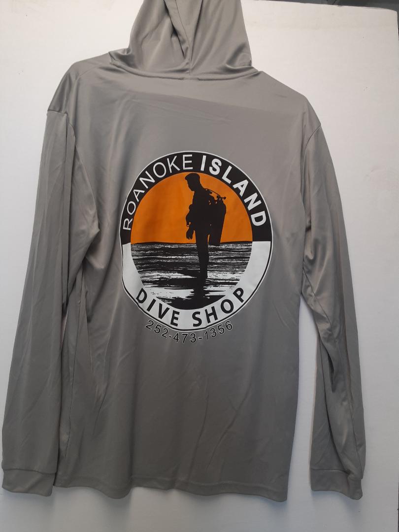 Beach Diver Logo Polyester SPF-50 Hooded Rash Guard