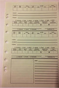 Insert Pages for Dive Log