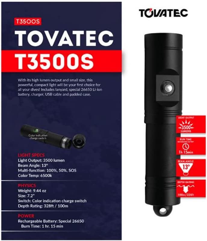 tovatec T3500S underwater light